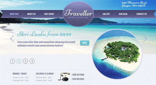 Chọn nền cho website du lịch để cuốn hút khách hàng?