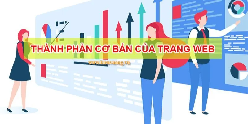 Các thành phần website trong giao diện thiết kế